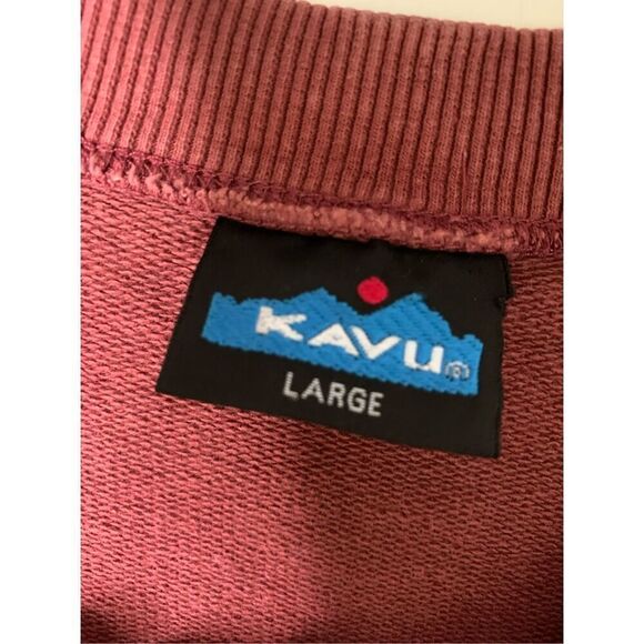 KAVU pullover sweatshirt crew neck men's size large - Picture 3 of 4